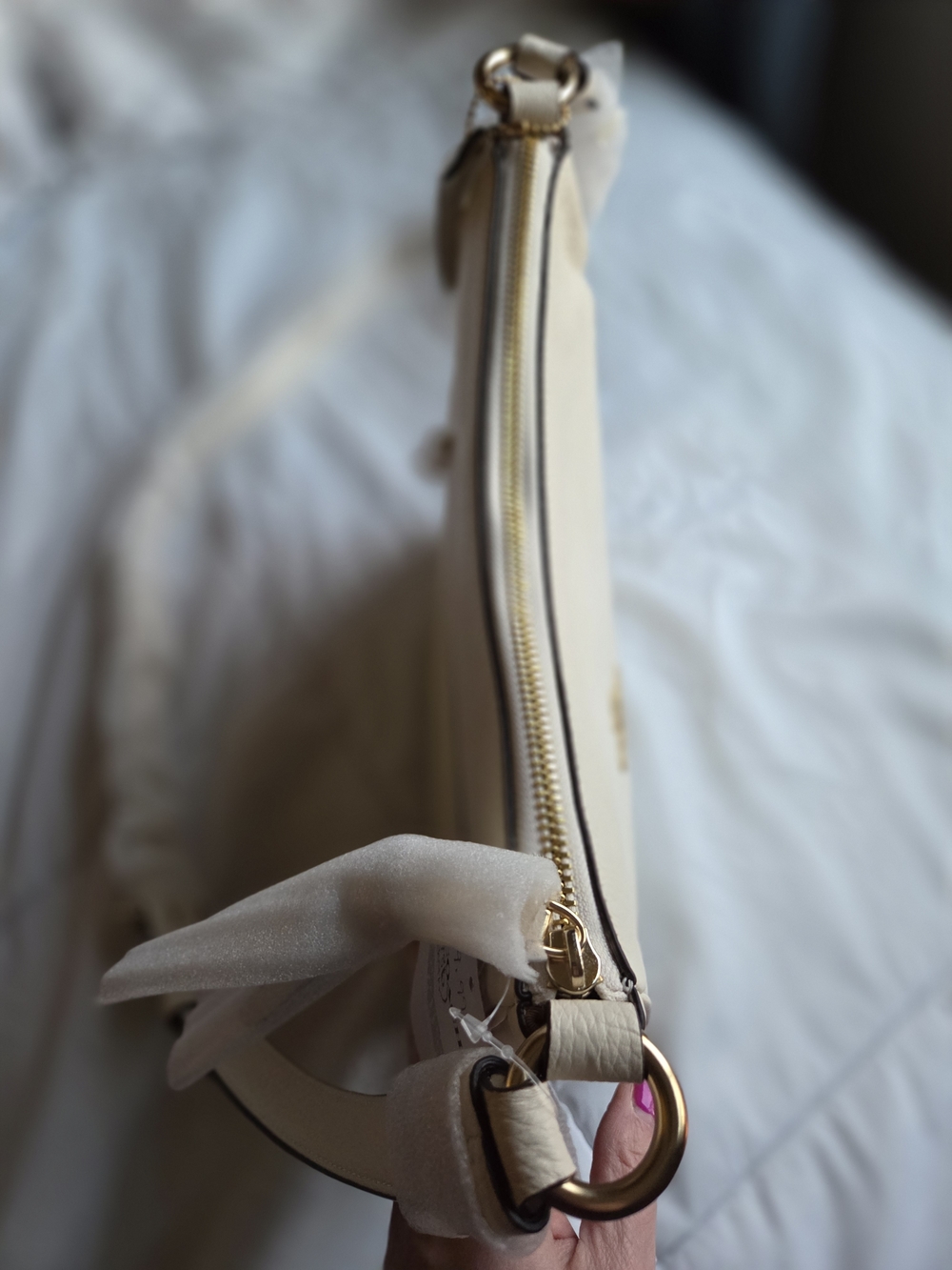 NWT!!! Coach Ellie Crossbody Pebble Leather File Bag (Chalk) - 2023 - Picture 6 of 15